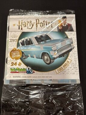Warner Bros. Harry Potter Ford Anglia 3D Puzzle - Light Blue and Silver